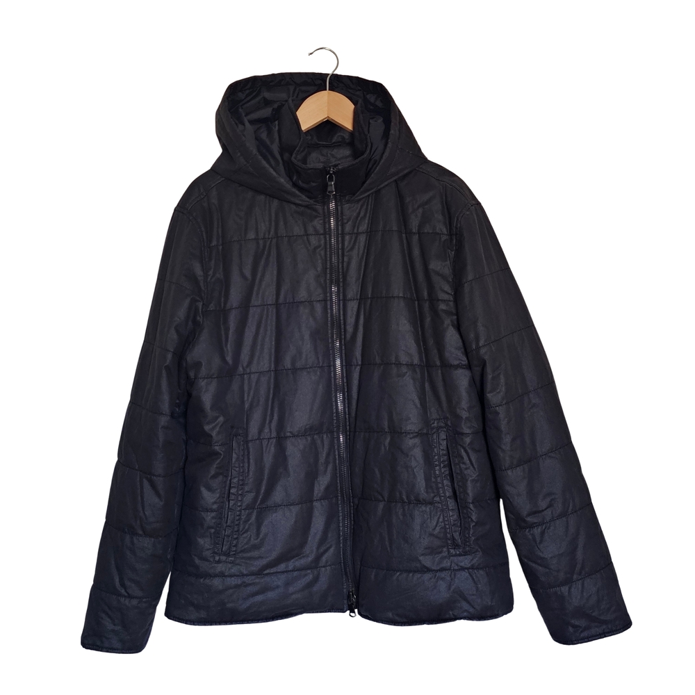 John Varvatos Star U.S.A. Quilted Hooded Puffer Jacket – Men’s Large
